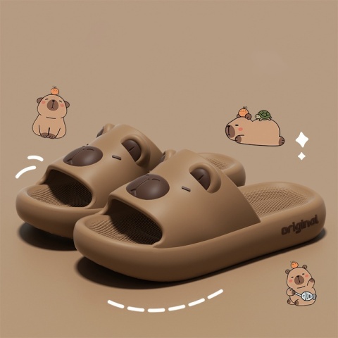 Capybara Cute Cartoon Slippers Sweet Indoor Outdoor Antypoślizgowe slajdy Grube miękkie podeszwy EVA Buty Kawaii
