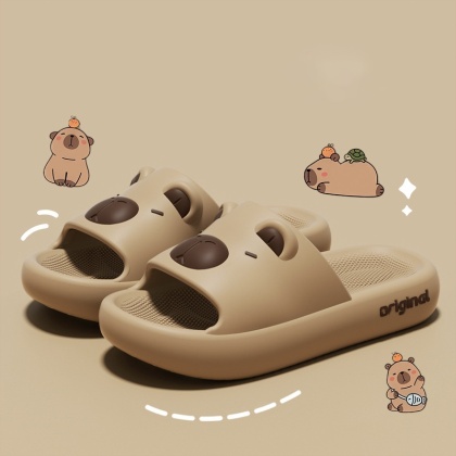Capybara Cute Cartoon Slippers Sweet Indoor Outdoor Antypoślizgowe slajdy Grube miękkie podeszwy EVA Buty Kawaii