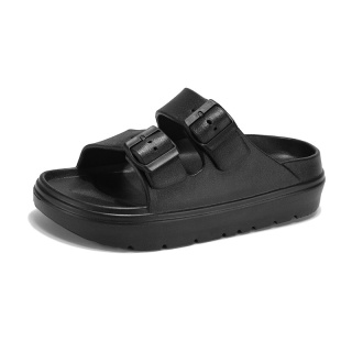 Kidmi nowe letnie platformy kapcie damskie Outdoor podwójna klamra zdobione sandały antypoślizgowe oddychające buty na plażę z miękką podeszwą