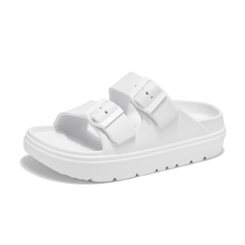 Kidmi nowe letnie platformy kapcie damskie Outdoor podwójna klamra zdobione sandały antypoślizgowe oddychające buty na plażę z miękką podeszwą