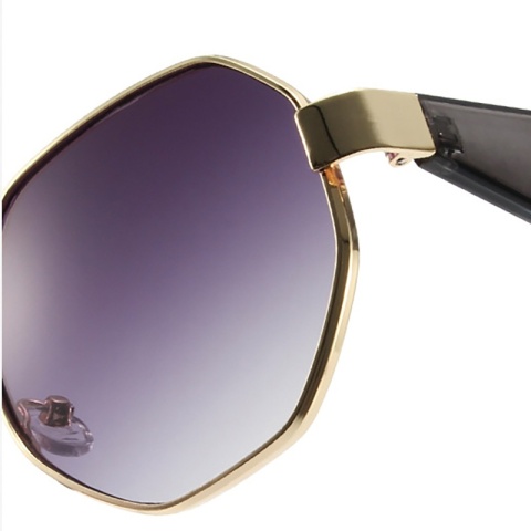 Nowe okulary przeciwsłoneczne w stylu retro moda damska wielokątna metalowa rama okulary przeciwsłoneczne męskie luksusowe marki projektant dekoracyjne okulary przeciwsłoneczne Uv400