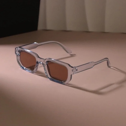Nowe prostokątne okulary przeciwsłoneczne damskie męskie luksusowe markowe designerskie okulary przeciwsłoneczne na co dzień kobiece męskie plastikowe osobowości okulary zewnętrzne