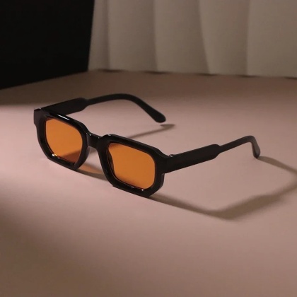 Nowe prostokątne okulary przeciwsłoneczne damskie męskie luksusowe markowe designerskie okulary przeciwsłoneczne na co dzień kobiece męskie plastikowe osobowości okulary zewnętrzne