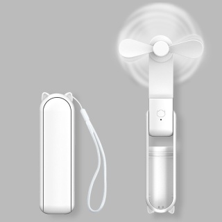 Przenośny mini wentylator, akumulator USB, 3-stopniowa regulacja prędkości, składany wentylator ręczny, odpowiedni dla kobiet, podróży, do użytku na zewnątrz