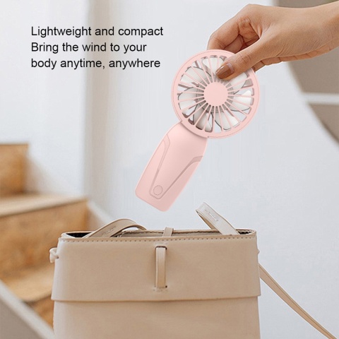 Przenośny ręczny mały wentylator ABS Lekki ładny wygląd Mini wentylator ładowany przez USB do chłodzenia Przenośny mini wentylator kieszonkowy