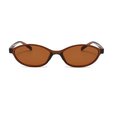 Retro okulary przeciwsłoneczne z owalną ramką moda spersonalizowane modne małe okulary przeciwsłoneczne Punk kocie oczy parasolka okulary przeciwsłoneczne