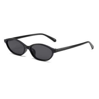 Retro okulary przeciwsłoneczne z owalną ramką moda spersonalizowane modne małe okulary przeciwsłoneczne Punk kocie oczy parasolka okulary przeciwsłoneczne