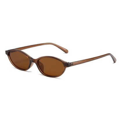 Retro okulary przeciwsłoneczne z owalną ramką moda spersonalizowane modne małe okulary przeciwsłoneczne Punk kocie oczy parasolka okulary przeciwsłoneczne
