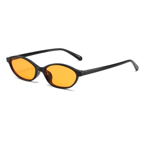 Retro okulary przeciwsłoneczne z owalną ramką moda spersonalizowane modne małe okulary przeciwsłoneczne Punk kocie oczy parasolka okulary przeciwsłoneczne