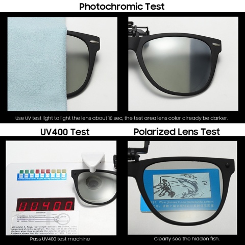 VIVIBEE męskie fotochromowe soczewki polaryzacyjne odchylane okulary przeciwsłoneczne damskie okulary przeciwsłoneczne do jazdy z klipsami 2025 popularny produkt