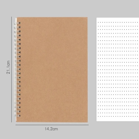 A4/A5/A6 notatnik w linie kropki pusta siatka papierowy dziennik książka do szkolnych materiałów biurowych artykuły papiernicze
