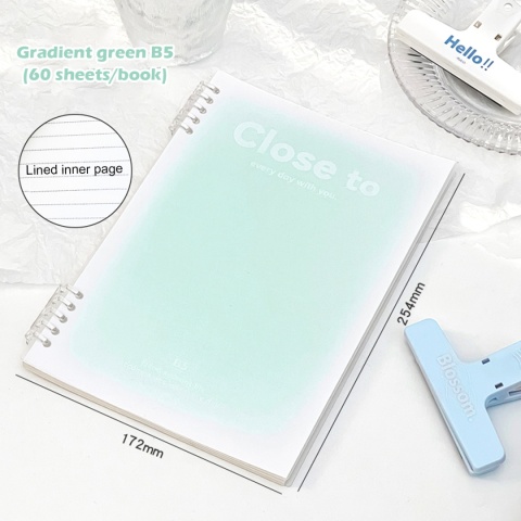 B5/A5 Notatnik z luźnymi kartkami 60 arkuszy Segregator w linie Kawaii Zestaw notatek Koreańskie artykuły papiernicze Szkolne artykuły biurowe Studenci piszą B5/A5 Notatnik z luźnymi kartkami 60 arkuszy Segregator w linie Kawaii Zestaw notatek Koreańskie artykuły papiernicze Szkolne artykuły biurowe Studenci piszą