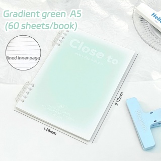 B5/A5 Notatnik z luźnymi kartkami 60 arkuszy Segregator w linie Kawaii Zestaw notatek Koreańskie artykuły papiernicze Szkolne artykuły biurowe Studenci piszą
