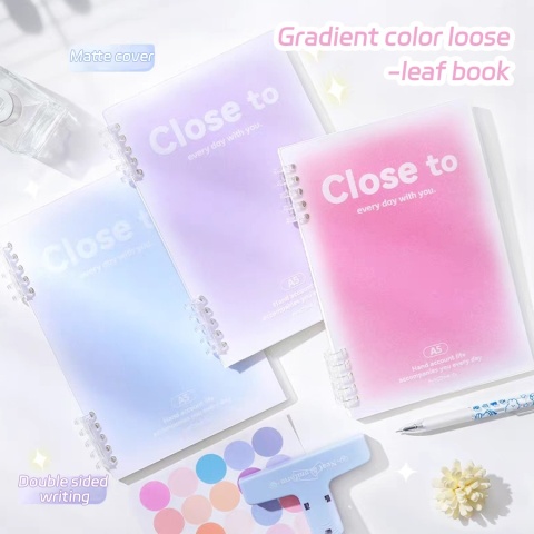 B5/A5 Notatnik z luźnymi kartkami 60 arkuszy Segregator w linie Kawaii Zestaw notatek Koreańskie artykuły papiernicze Szkolne artykuły biurowe Studenci piszą B5/A5 Notatnik z luźnymi kartkami 60 arkuszy Segregator w linie Kawaii Zestaw notatek Koreańskie artykuły papiernicze Szkolne artykuły biurowe Studenci piszą