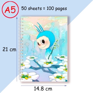 Notatnik spiralny A5, notes do pisania, uroczy zwierzak, designerski, modny, akcesoria odzieżowe, prezent na przyjęcie urodzinowe, artykuły papiernicze.