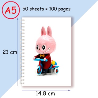 Notatnik spiralny A5, notes do pisania, uroczy zwierzak, designerski, modny, akcesoria odzieżowe, prezent na przyjęcie urodzinowe, artykuły papiernicze.