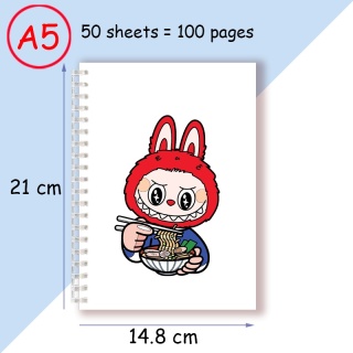 Notatnik spiralny A5, notes do pisania, uroczy zwierzak, designerski, modny, akcesoria odzieżowe, prezent na przyjęcie urodzinowe, artykuły papiernicze.