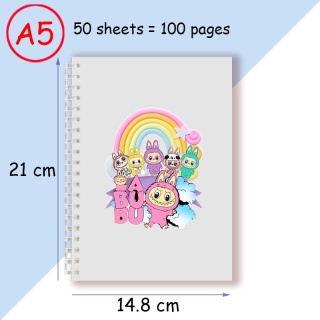 Notatnik spiralny A5, notes do pisania, uroczy zwierzak, designerski, modny, akcesoria odzieżowe, prezent na przyjęcie urodzinowe, artykuły papiernicze.