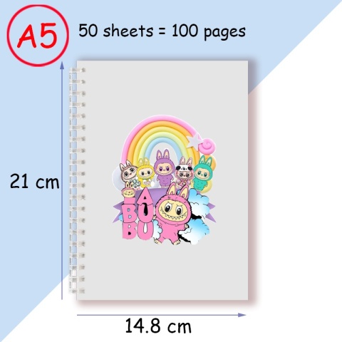 Notatnik spiralny A5, notes do pisania, uroczy zwierzak, designerski, modny, akcesoria odzieżowe, prezent na przyjęcie urodzinowe, artykuły papiernicze.