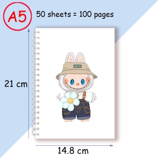 Notatnik spiralny A5, notes do pisania, uroczy zwierzak, designerski, modny, akcesoria odzieżowe, prezent na przyjęcie urodzinowe, artykuły papiernicze.