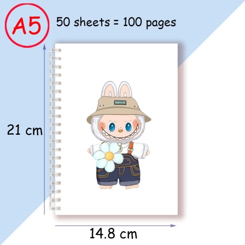 Notatnik spiralny A5, notes do pisania, uroczy zwierzak, designerski, modny, akcesoria odzieżowe, prezent na przyjęcie urodzinowe, artykuły papiernicze.