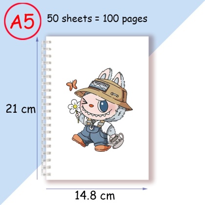 Notatnik spiralny A5, notes do pisania, uroczy zwierzak, designerski, modny, akcesoria odzieżowe, prezent na przyjęcie urodzinowe, artykuły papiernicze.