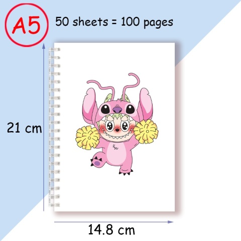 Notatnik spiralny A5, notes do pisania, uroczy zwierzak, designerski, modny, akcesoria odzieżowe, prezent na przyjęcie urodzinowe, artykuły papiernicze.