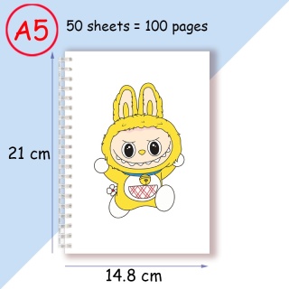 Notatnik spiralny A5, notes do pisania, uroczy zwierzak, designerski, modny, akcesoria odzieżowe, prezent na przyjęcie urodzinowe, artykuły papiernicze.