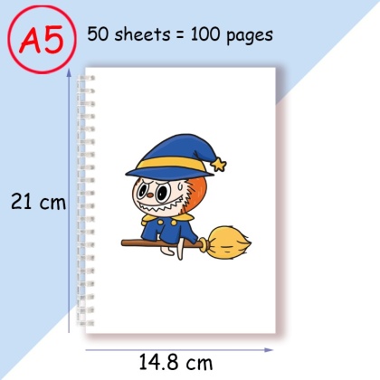Notatnik spiralny A5, notes do pisania, uroczy zwierzak, designerski, modny, akcesoria odzieżowe, prezent na przyjęcie urodzinowe, artykuły papiernicze.