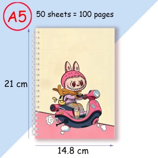 Notatnik spiralny A5, notes do pisania, uroczy zwierzak, designerski, modny, akcesoria odzieżowe, prezent na przyjęcie urodzinowe, artykuły papiernicze.
