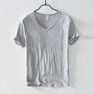 Letnie nowe 100% bawełniane koszulki na co dzień Odzież męska Oddychający, wąski i cienki podkoszulek Streetwear B201A