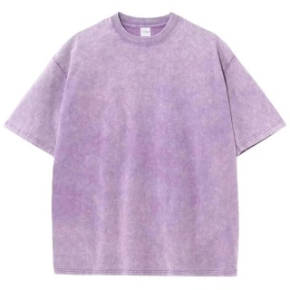 Męska damska koszulka z krótkim rękawem w stylu retro American Style, ciężka, jednolita, letnia, modna, sprana, postarzana, oversize.