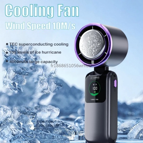 Wentylator ręczny Turbo Cooling 350000 RPM Mini USB Akumulatorowy Składany Wentylator 5 Prędkości Przenośny na Zewnątrz Podróże Biuro Kemping Wentylator ręczny Turbo Cooling 350000 RPM Mini USB Akumulatorowy Składany Wentylator 5 Prędkości Przenośny na Zewnątrz Podróże Biuro Kemping